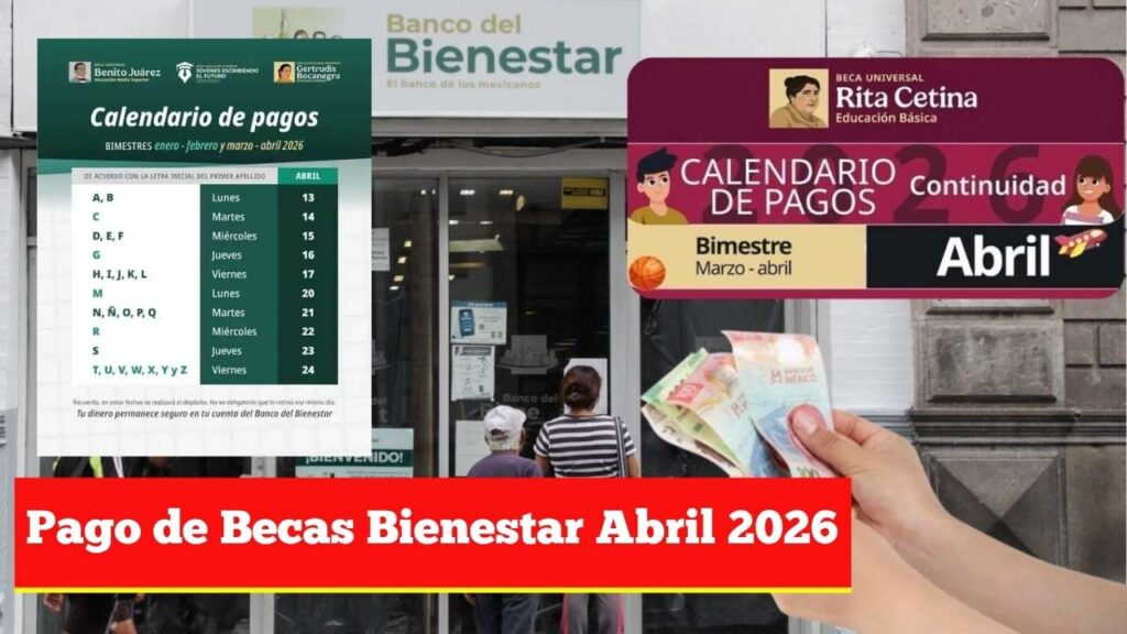 Pago de Becas Bienestar Abril 2026: Quién Cobra Primero