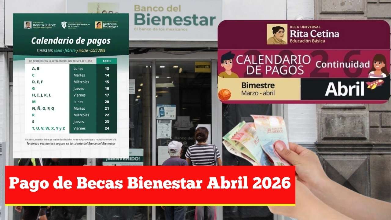 Pago de Becas Bienestar Abril 2026: Quién Cobra Primero